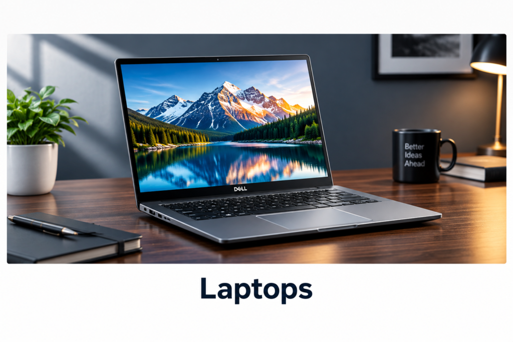 Laptop for technology and product guides